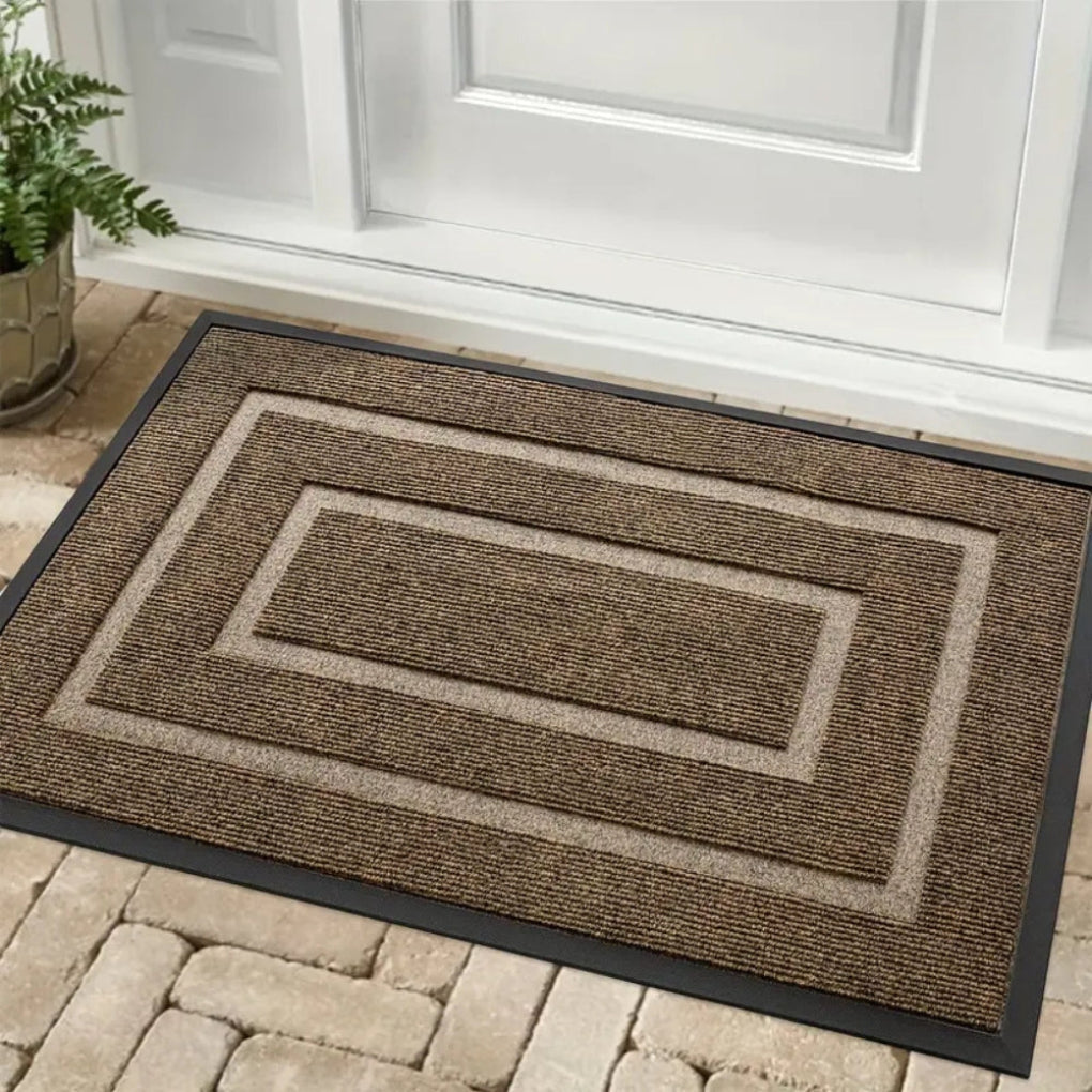 Durable Water-resistant All-Season Rubber Door Mat