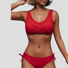 Women’s Two-Piece Swimsuit with Criss-Cross Top