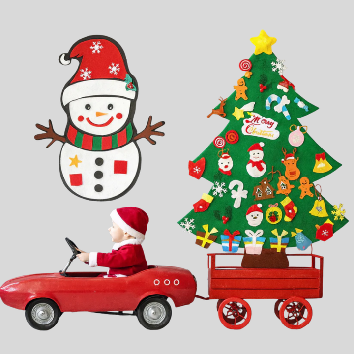 Felt Montessori Christmas Tree