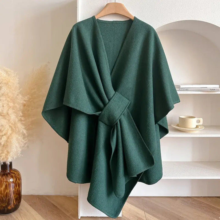 Women’s Windproof Shawl Coat – Cozy Elegance and Stylish Protection