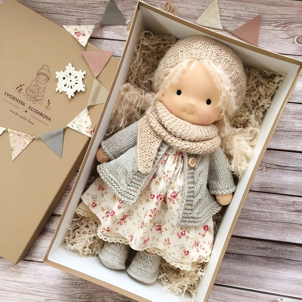 Handmade Waldorf Cuddly Doll – Natural, Soft, and Imaginative