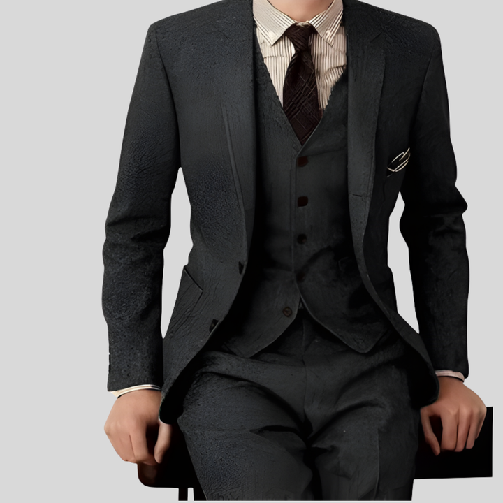 Men’s Three-Piece Suit Slim-Fit Trousers