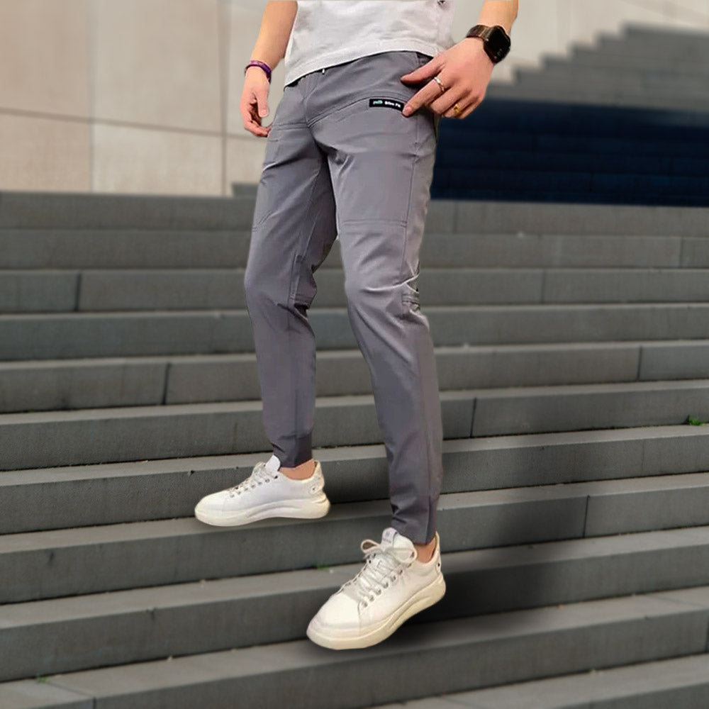 Men's Casual Cargo Pants with Tapered Cut