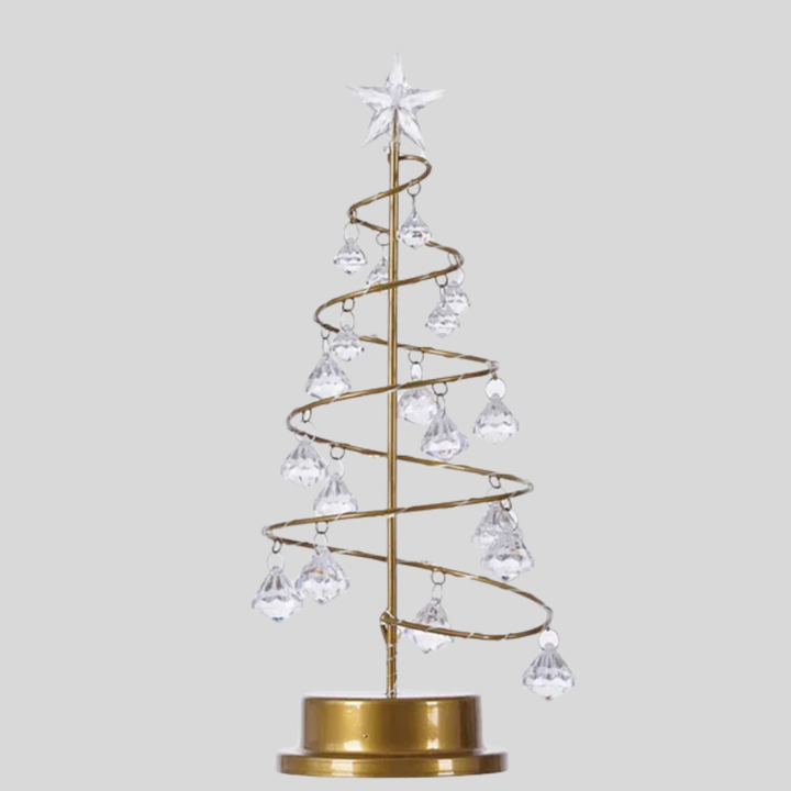 LED Spiral Crystal Table Lamp