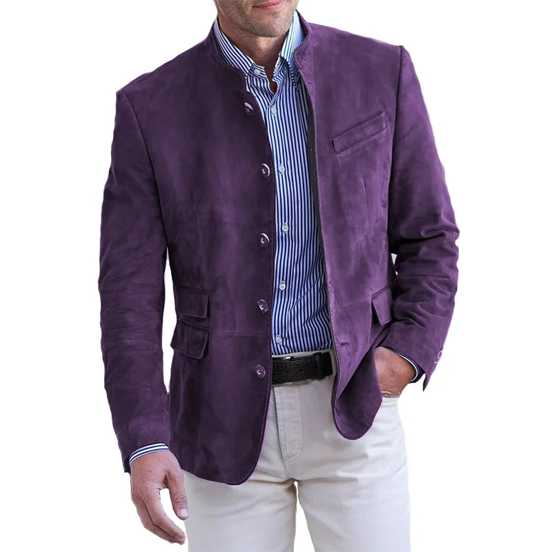 Jacket with Collar and Buttons for Men