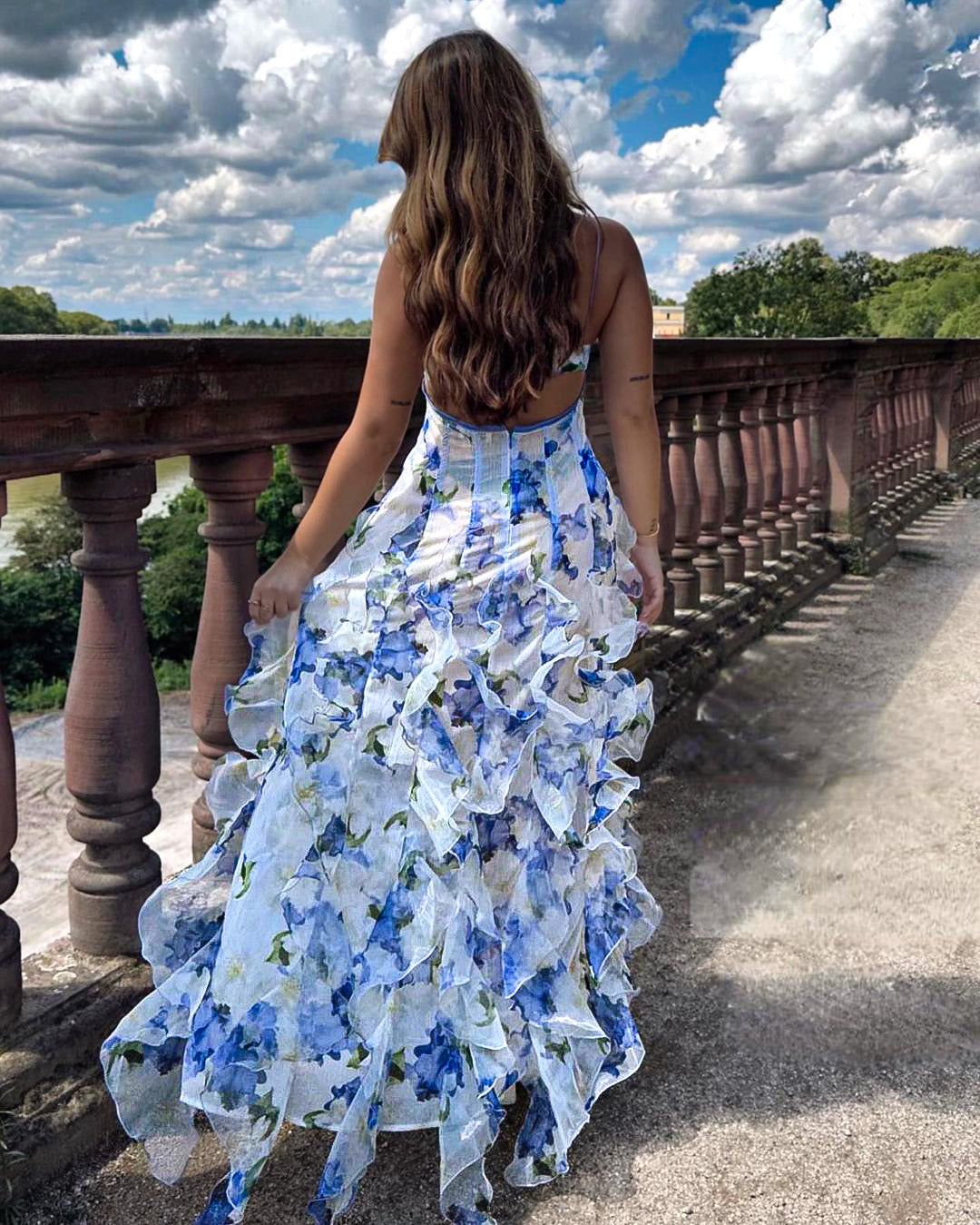 Women’s Sleeveless Floral Maxi Dress for Summer