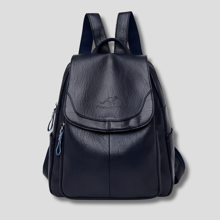 Anti-Theft Leather Backpack for Stylish Women