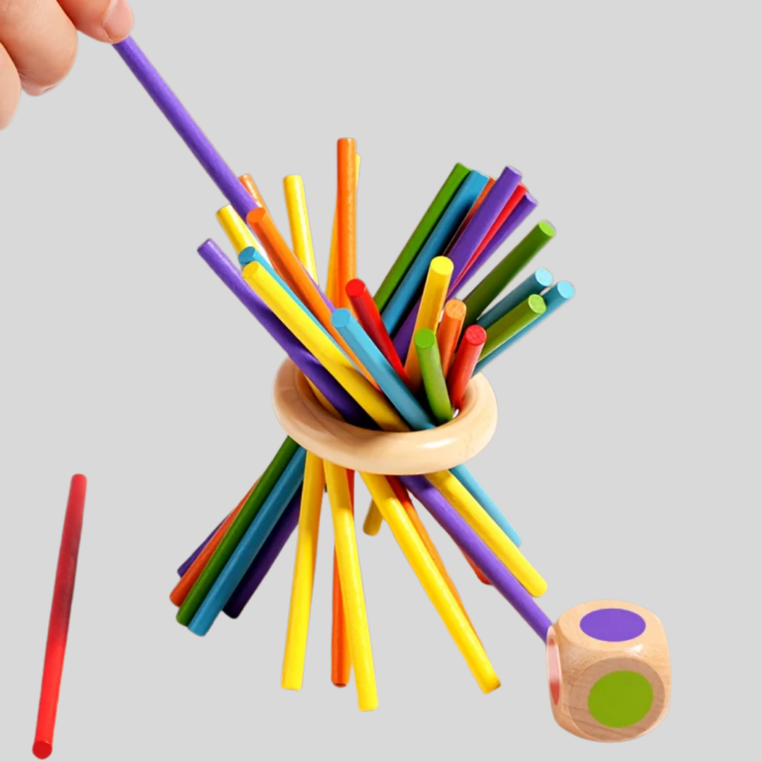 Three-in-One Wooden Stick Game