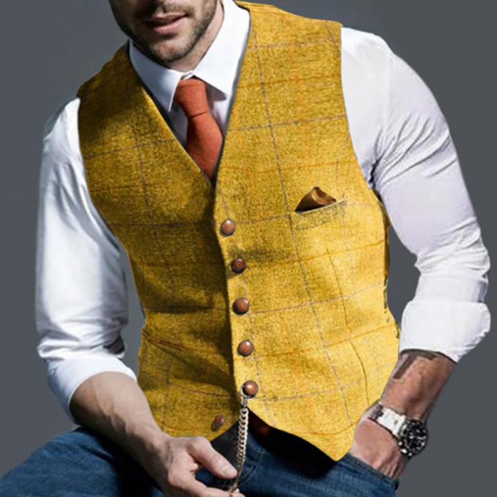 Men’s Classic V-Neck Vest – Timeless Elegance for Every Occasion
