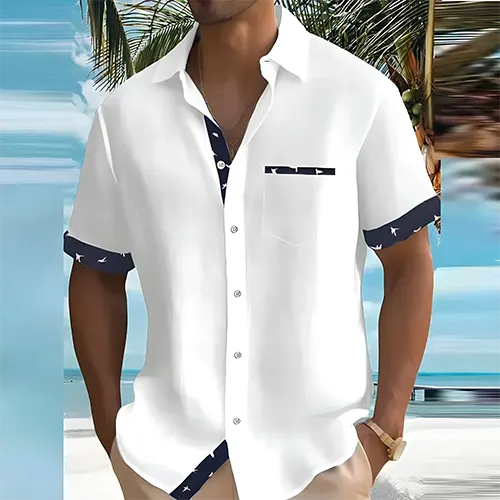 Liam – Men’s Short Sleeve Summer Shirt | Cool &  Comfortable