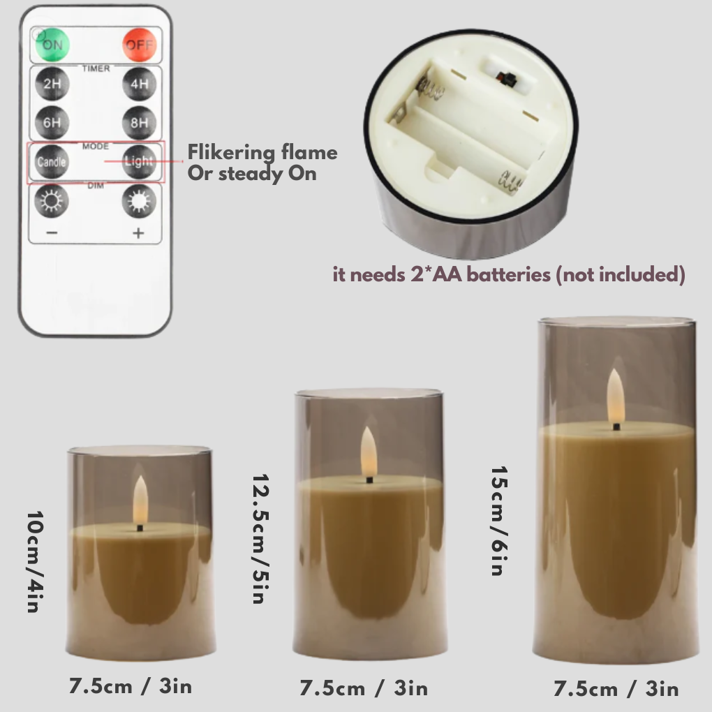 LED Candle  3-Piece Set