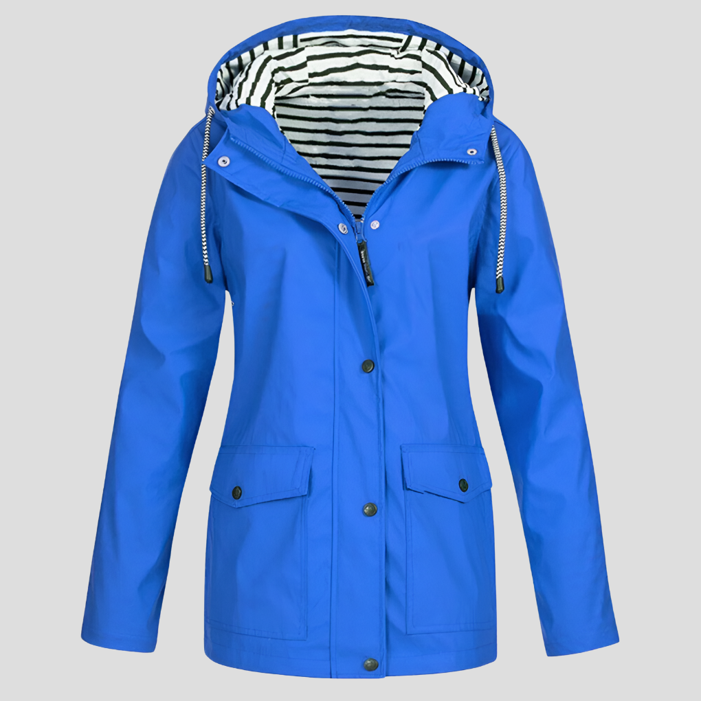 Women’s Waterproof and Windproof Hooded Jacket – Stay Protected in Style
