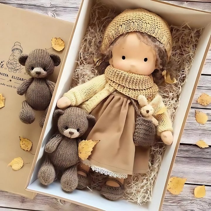 Handmade Waldorf Cuddly Doll – Natural, Soft, and Imaginative