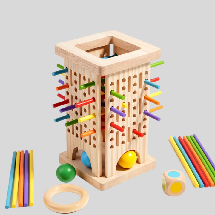 Three-in-One Wooden Stick Game
