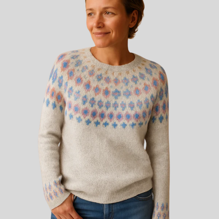 Women’s Printed Wool Sweater