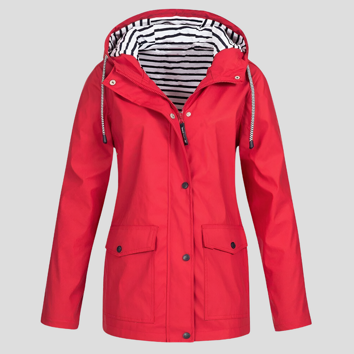 Women’s Waterproof and Windproof Hooded Jacket – Stay Protected in Style