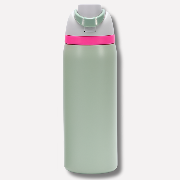LeakProof Insulated Stainless Steel Bottle with Straw