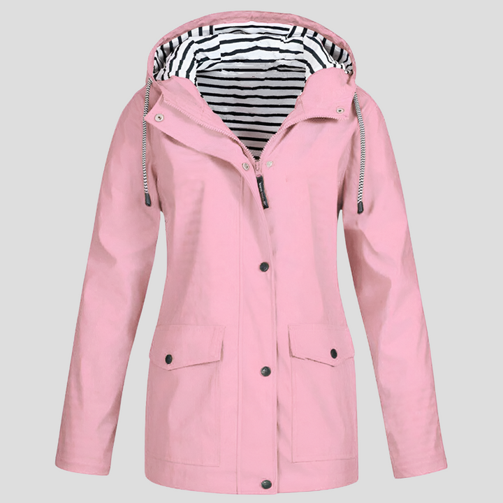 Women’s Waterproof and Windproof Hooded Jacket – Stay Protected in Style