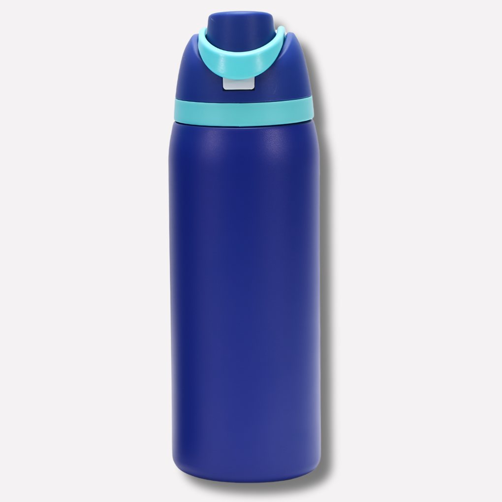 LeakProof Insulated Stainless Steel Bottle with Straw