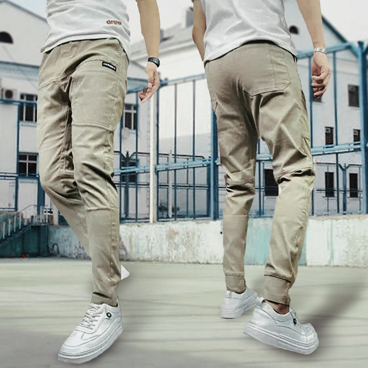 Men's Casual Cargo Pants with Tapered Cut