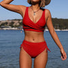Women’s Two-Piece Swimsuit with Criss-Cross Top