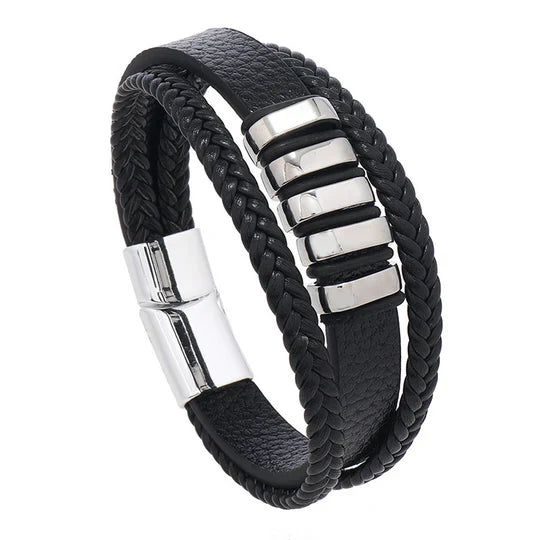 Stylish Leather Bracelet for Men Timeless Accessory Modern Edge