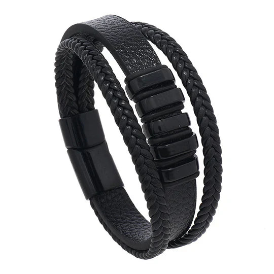 Stylish Leather Bracelet for Men Timeless Accessory Modern Edge