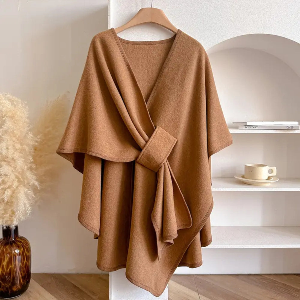 Women’s Windproof Shawl Coat – Cozy Elegance and Stylish Protection