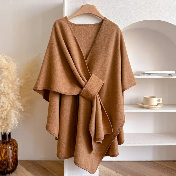 Women’s Windproof Shawl Coat – Cozy Elegance and Stylish Protection
