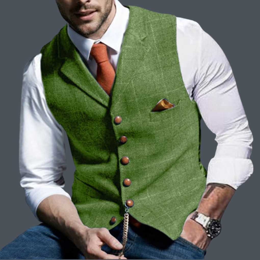 Men’s Classic V-Neck Vest – Timeless Elegance for Every Occasion