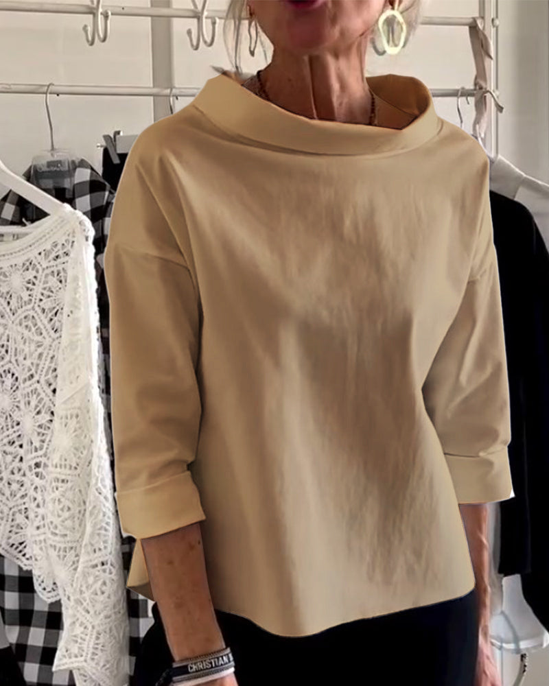 Women’s Long-Sleeve Turtleneck Top