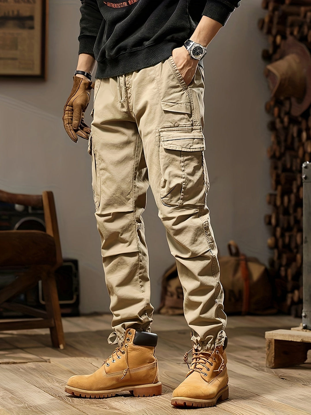 Men’s Multi-Pocket Cargo Pants for Summer