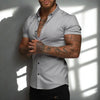 Men’s Short-Sleeve Casual Button-Down Shirt