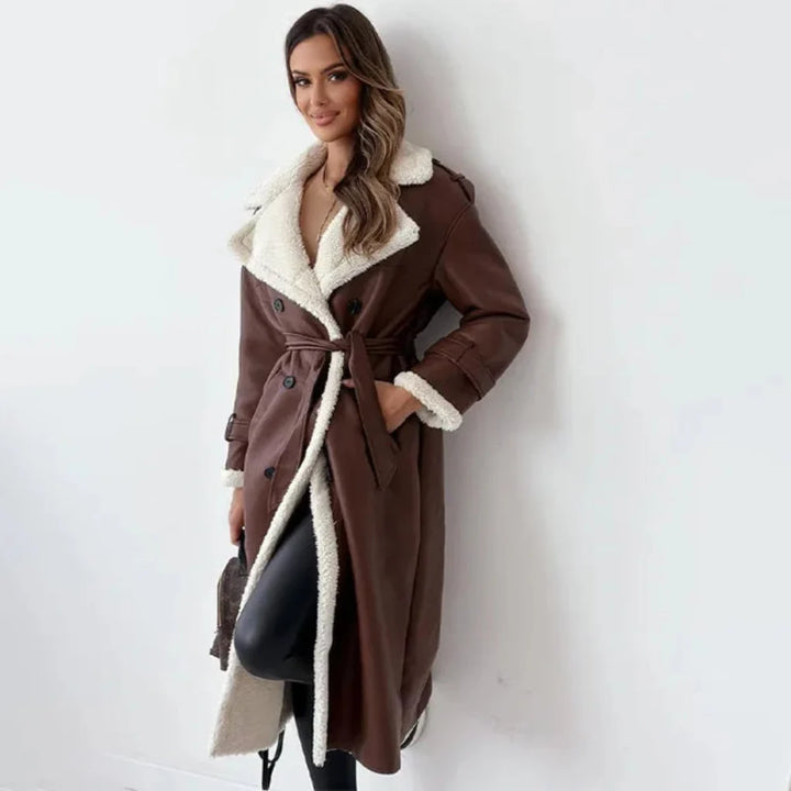Women's Button Down Long Coat