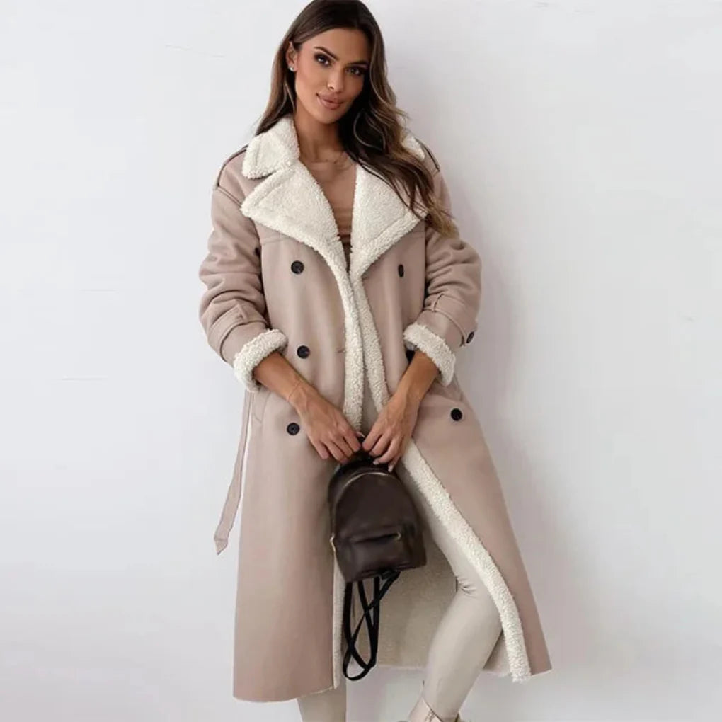 Women's Button Down Long Coat