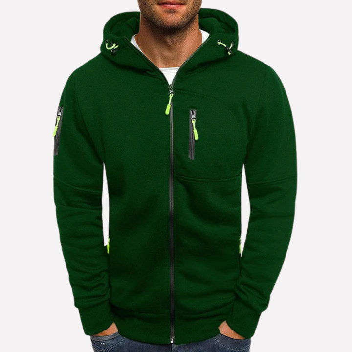Stylish Hooded Sweatshirt Jacket