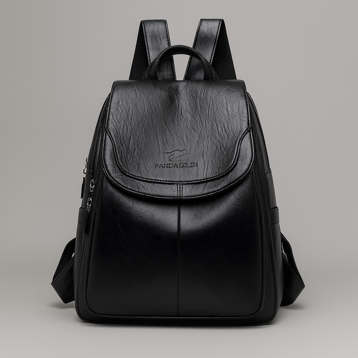 Anti-Theft Leather Backpack – Stylish and Secure for Women