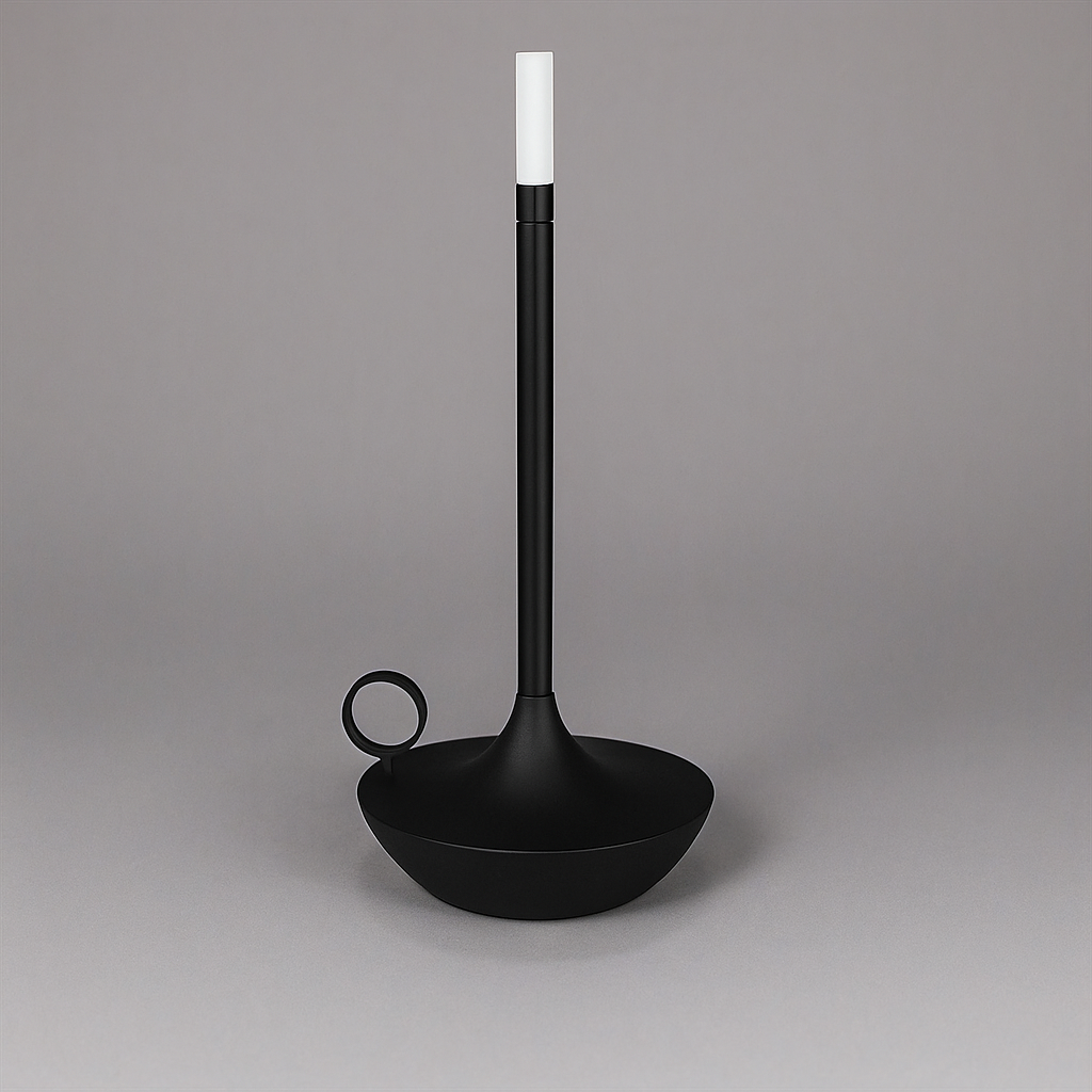 Wick LED Candle Light Table Lamp