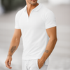 Men’s Slim Fit Polo T Shirt with Half Zip