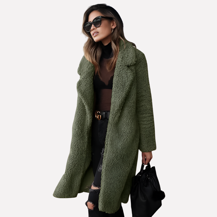 Women’s Long Teddy Coat
