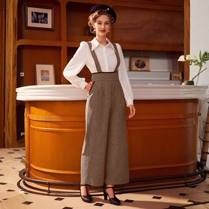 Vintage-Style Women’s Jumpsuit