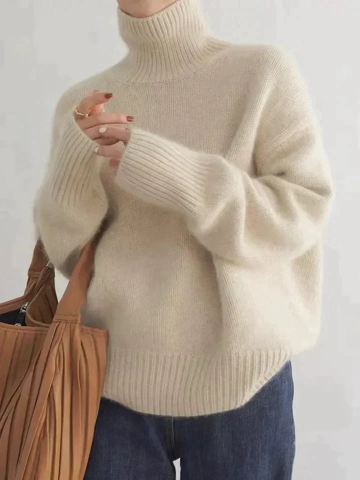 100% Cashmere Turtleneck Sweater – Timeless Elegance and Comfort