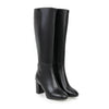 Women's Heeled Knee-High Boots with Zipper Elegant Design Meets Everyday Comfort
