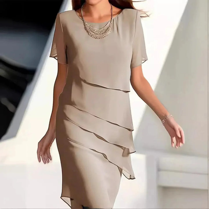 Women’s Chiffon Midi Dress – Effortless Style and Comfort