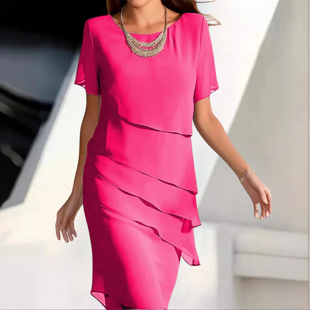 Women’s Chiffon Midi Dress – Effortless Style and Comfort