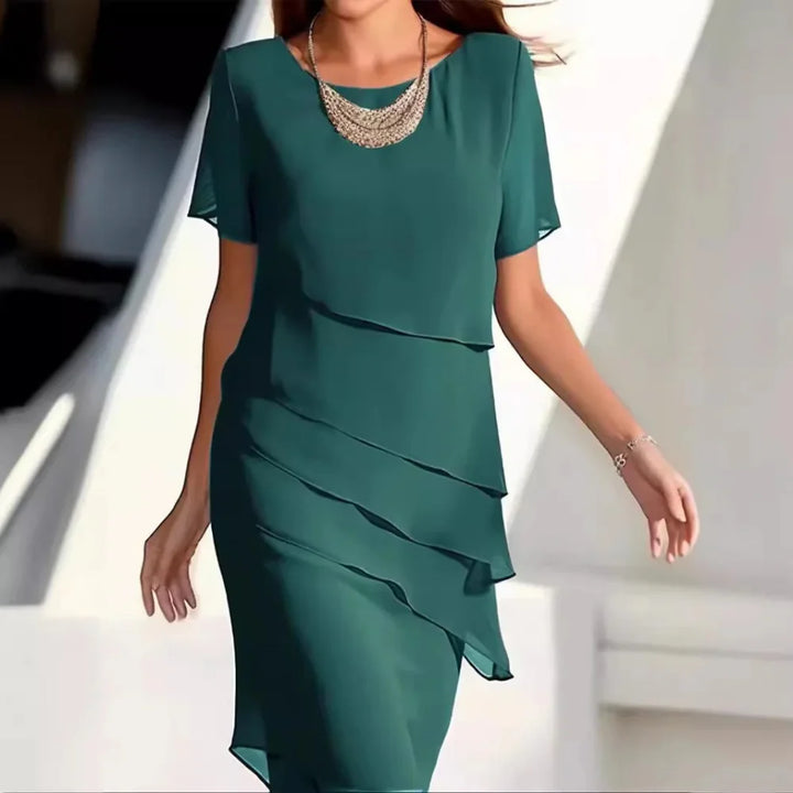 Women’s Chiffon Midi Dress – Effortless Style and Comfort