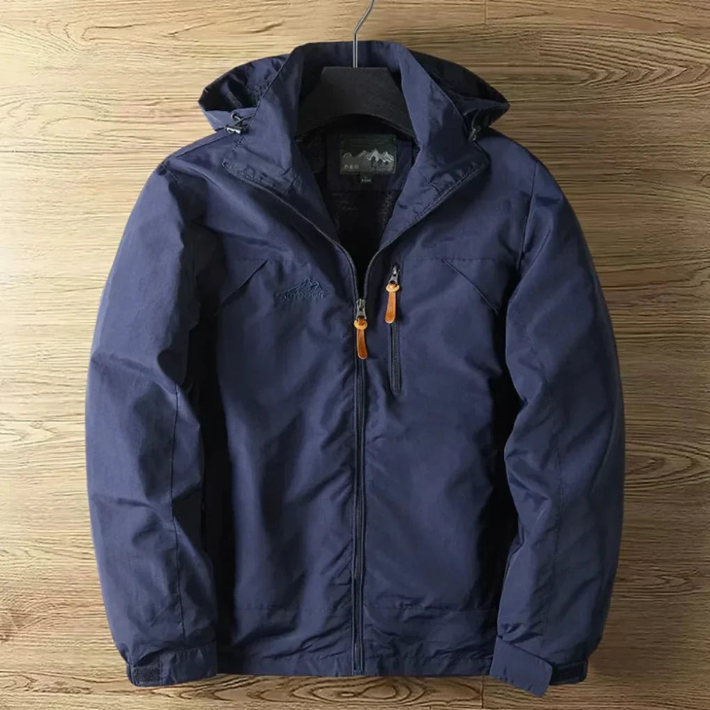 Men’s Water-resistant Breathable Outdoor Jacket with Hood