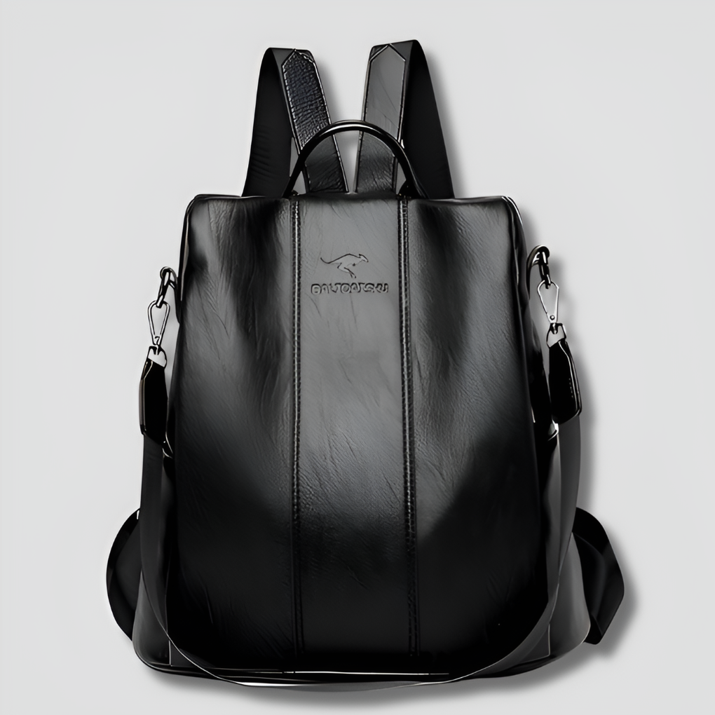 Anti-theft Leather Backpack for Stylish Women