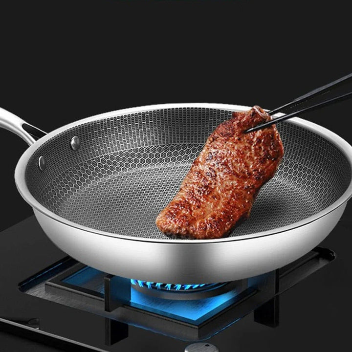 Stainless Steel Non-Stick Frying Pan – Effortless Cooking with Modern Design