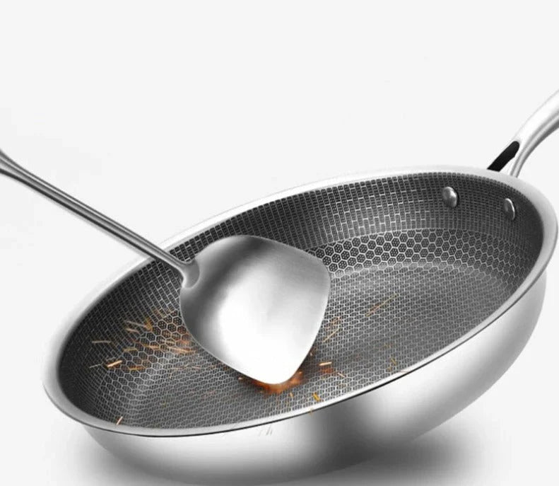 Stainless Steel Non-Stick Frying Pan – Effortless Cooking with Modern Design